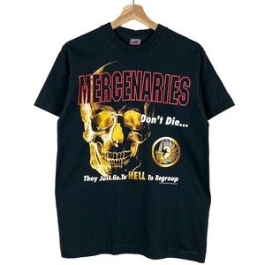 Vintage Mens 90s Mercenaries Don’t Die Shirt!